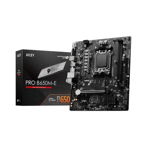 MSI PRO B650M-E 6800MHz(OC) DDR5 Soket AM5 M.2 HDMI VGA mATX Anakart