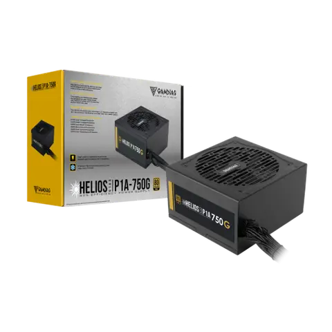Gamdias HELIOS P1A-750G 750W 80 plus Gold 12cm Fanlı ATX Power Supply