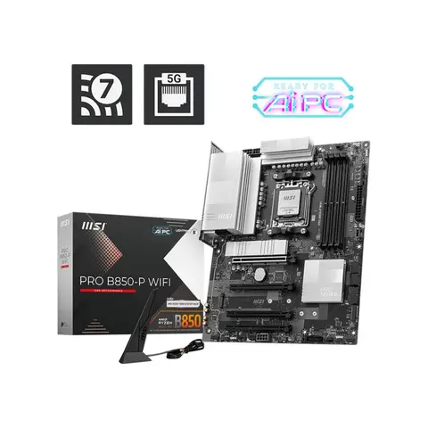 MSI PRO B850-P WIFI DDR5 8200MHz (OC) DDR5 Soket AM5 M.2 HDMI ATX Anakart