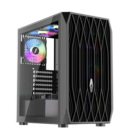 1ST Player Ariya Ay7 Siyah 750w 80+ ARGB 4x12cm Fan Temperli Cam Mesh USB 3.0 Atx Kasa