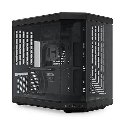 HYTE Y70 Pitch Black Temperli Cam USB 3.2 E-ATX Dual Chamber Mid Tower Gaming Kasa (CS-HYTE-Y70-B) – 2 Yıl Birebir Değişim Garantili