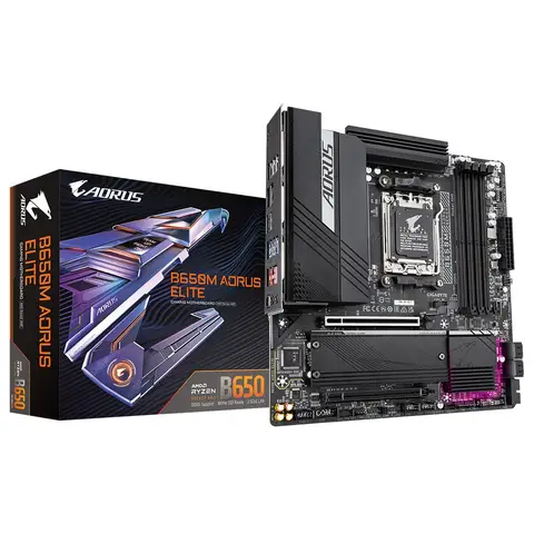 GIGABYTE B650M AORUS ELITE 8000MHZ(OC) M.2 AM5 DDR5 MATX ANAKART