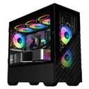 1ST Player DK D7 Siyah 750W 80+ 5x12CM ARGB Fan Temperli Cam- Metal Mesh USB 3.0 M-ATX Kasa