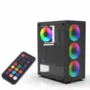 Inca EMG-15XN PSU YOK 4x12cm ARGB Fanlı Kumandalı Oyuncu Kasası