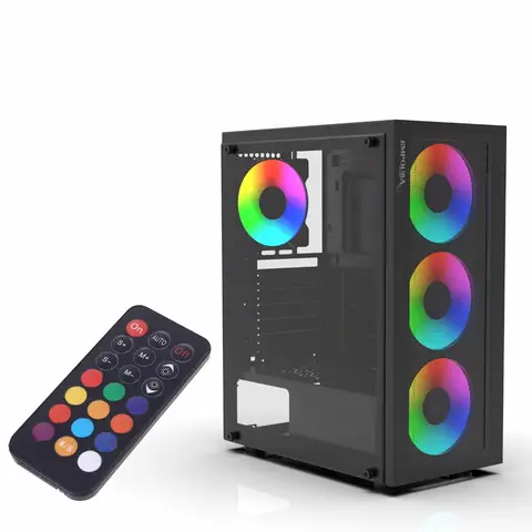 Inca EMG-15XN PSU YOK 4x12cm ARGB Fanlı Kumandalı Oyuncu Kasası