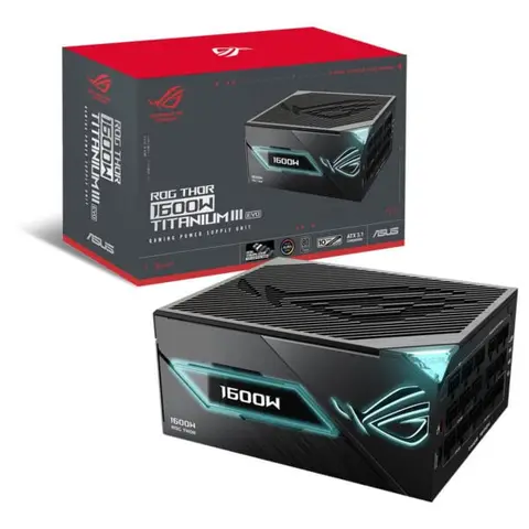 ASUS ROG Thor 1600W Titanium III EVO (ROG Equalizer) 1600W 80+Titanium Full Modüler ATX 3.1 Güç Kaynağı