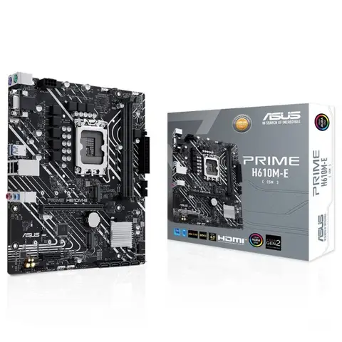 ASUS Prime H610M-E-CSM 5600MHz DDR5 Soket 1700 M.2 HDMI DP VGA mATX Anakart