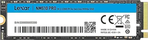 Lexar NM610PRO LNM610P500G-RNNNG PCI-Express 3.0 500 GB M.2 SSD