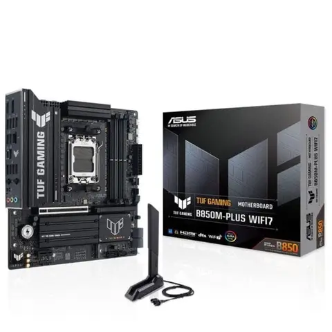 ASUS TUF GAMING B850M-PLUS WIFI7 W 8000MHz (OC) DDR5 Soket AM5 M.2 HDMI DP mATX Anakart