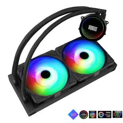 Dragos Vortex V-240 ARGB Kumandalı 240mm İşlemci Sıvı Soğutma