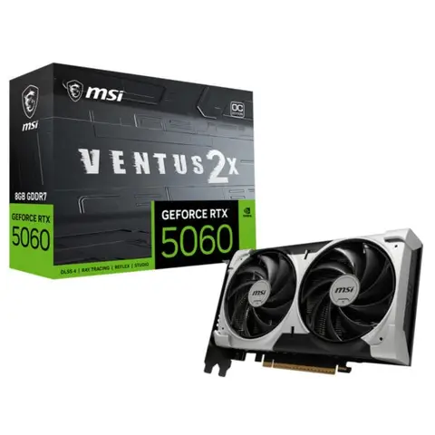 MSI GeForce RTX 5060 8G VENTUS 2X OC V1 8GB GDDR7 128 Bit DLSS 4 Ekran Kartı