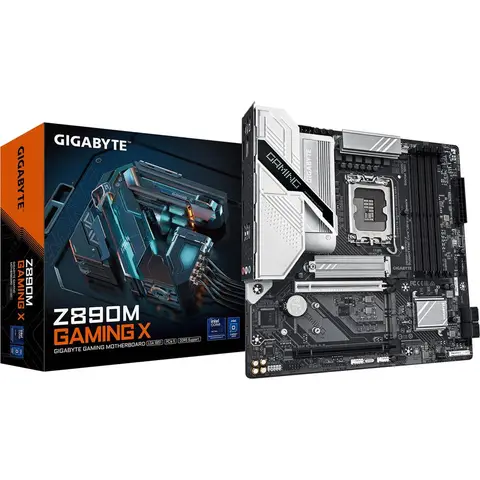 GIGABYTE Z890M Gaming X Intel LGA 1851 DDR5 9200Mhz 3x M.2 USB3.2 ATX Anakart