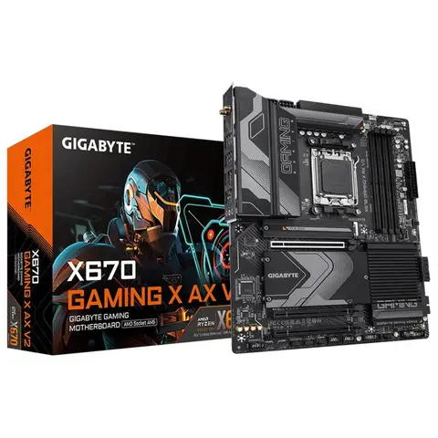 GIGABYTE X670 GAMING X AX AMD AM5 DDR5 6400 3xM2 USB3.2 ATX ANAKART