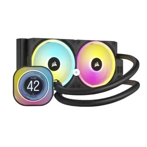 CORSAIR iCUE Link H100i LCD 240 mm Uyumlu Sıvı Soğutucu Siyah