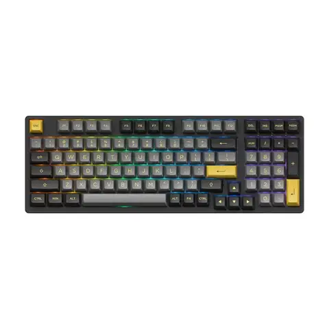 AKKO 3098B Plus Black – Gold RGB Kablosuz Hotswap Mekanik Gaming Klavye