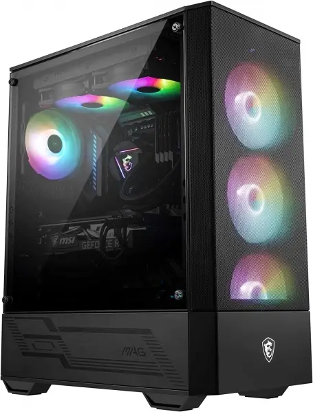 Msi MAG FORGE 112R PSU YOK 4x12CM ARGB Fan Temperli Cam ATX Oyuncu Kasas�