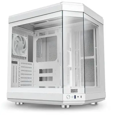Dragos North 1x Fan USB 3.0 + Type C ATX Mid Tower  Panoramik Temperli Cam Gaming Bilgisayar Kasası Beyaz
