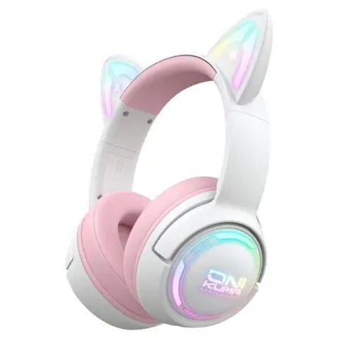 ONIKUMA GT838 Pink RGB Kablosuz Gaming Kulaklık