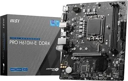 MSI Pro H610M-S Intel LGA1700 DDR4 Micro ATX Anakart
