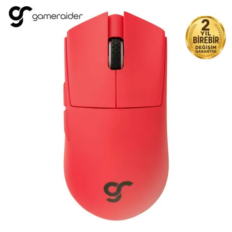 GameRaider GR3 PRO Max Crimson Flame PixArt 3950 Sensör Kablosuz Gaming Mouse – 2 Yıl Birebir Değişim Garantili