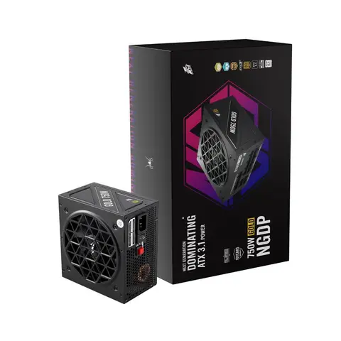 1ST PLAYER NGDP 750W 80+ GOLD ATX3.1/PCle 5.1 JAPON KAPASİTÖR FULL MODÜLER APFC 10 YIL GARANTİLİ SİYAH GÜÇ KAYNAĞI