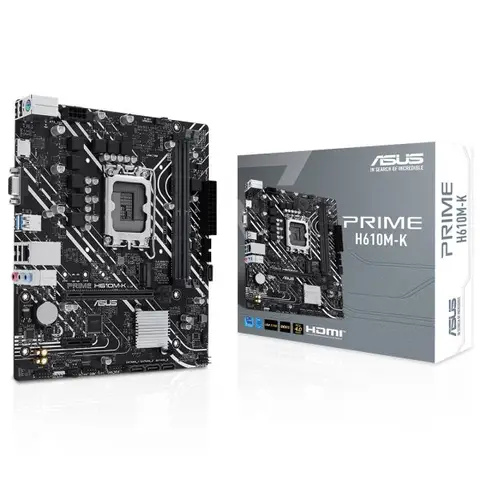 ASUS PRIME H610M-K ARGB 5600MHz DDR5 Soket 1700 M.2 HDMI mATX Anakart