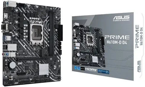Asus PRIME H610M-D Sc-1700 H610 DDR5 5600Mhz M.2 ASUS 5X PROTECTION III mATX INTEL Anakart