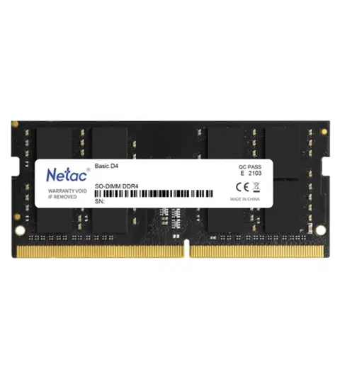 Netac NTBSD4N32SP/16 16 GB DDR4 3200Mhz CL20 Notebook Bellek