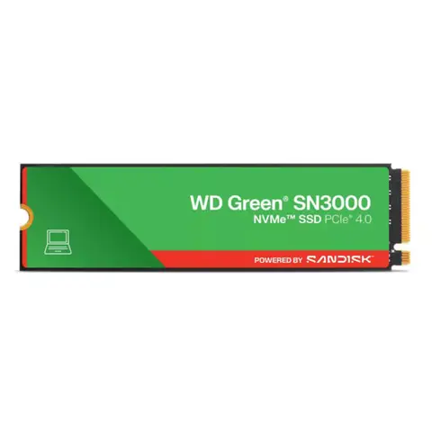 WD Green SN3000 1TB NVMe PCIe Gen4 x4 Okuma 5000MB – 4200MB M.2 SSD (WDS100T4G0E)