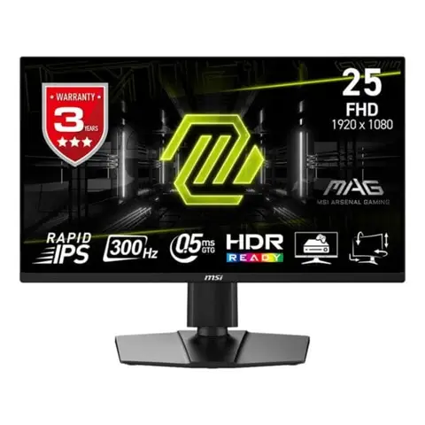 MSI MAG 255PXF 24.5 inç 300Hz 0.5ms Full HD Adaptive Sync Rapid IPS Pivot Gaming Monitör