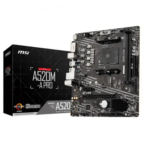 MSI A520M-A PRO 4600MHz(OC) DDR4 Soket AM4 M.2 mATX Anakart