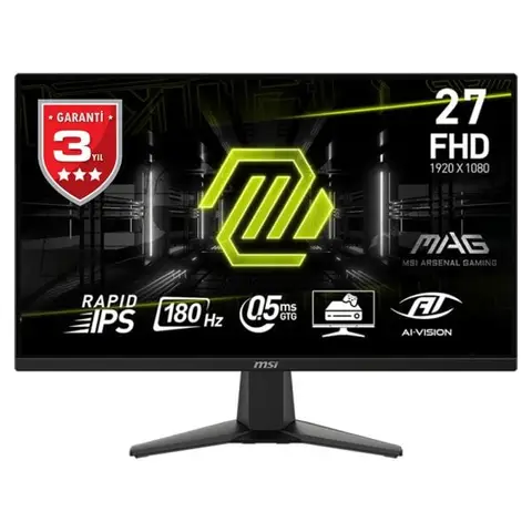 MSI MAG 275F 27 inç 180Hz 0.5ms Full HD Adaptive Sync Rapid IPS Gaming Monitör