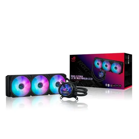 ASUS ROG Strix LC III 360 ARGB LCD 360mm Intel-AMD Uyumlu İşlemci Sıvı Soğutucu