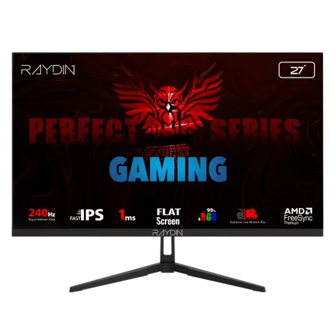 Raydin EC27DFI 27 inch 1920x1080 1ms 240Hz HDMI DP FreeSync IPS Oyuncu Monitörü