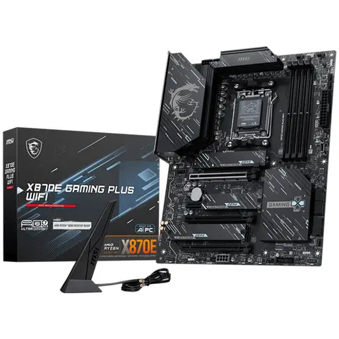 MSI X870E GAMING PLUS WIFI 8200MHz (OC) DDR5 Soket AM5 M.2 HDMI Type-C DP ATX Anakart