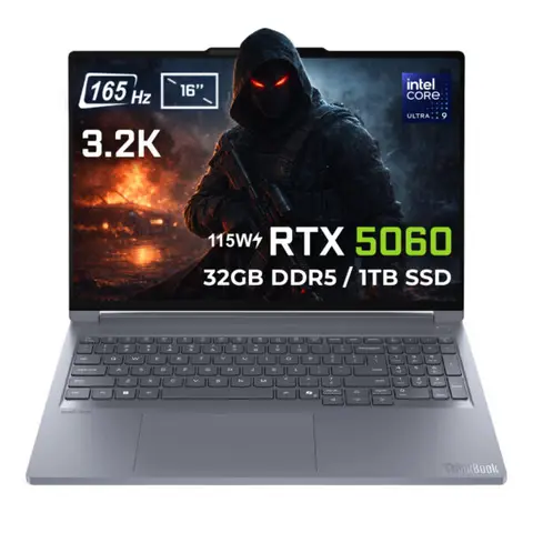 Lenovo ThinkBook 16p G6 IAX Intel Core Ultra 9-275HX GeForce RTX 5060 8GB 115W 32GB DDR5 1TB SSD 16 inç 3.2K 165Hz IPS FreeDos Gaming Laptop (21R0004CTX)