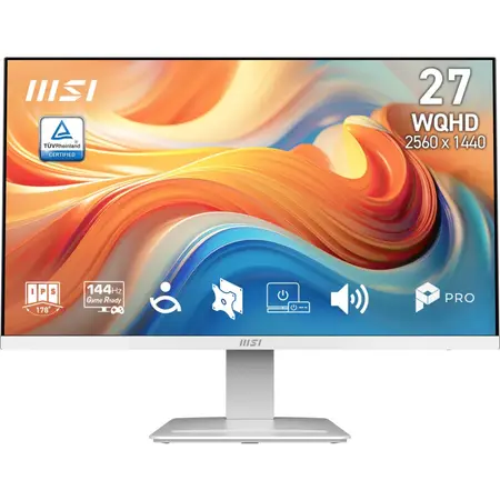 Msi PRO MP273QW E14 27 inch 2560x1440 1ms 144Hz HDMI DP WQHD FreeSync IPS Beyaz Monitör
