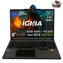 GameRaider IGNIA GR16 Intel Core i9-14900HX GeForce RTX 5070Ti 12GB 140W 32GB DDR5 1TB SSD 16 inç  2.5K QHD+ 300Hz W11 Home Gaming Laptop – Çanta Hediyeli