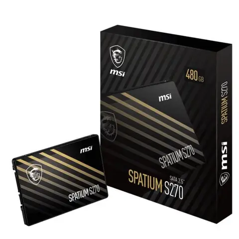MSI SPATIUM S270 SATA 2.5 480GB Okuma 500MB – Yazma 450MB SATA SSD