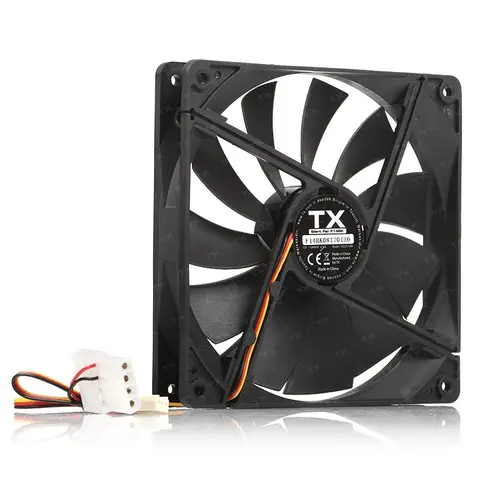 Tx TXCCF14BK 14 cm Siyah Molex 3 Pin Kasa Fan�