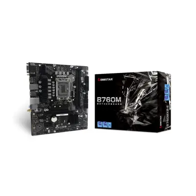 Biostar B760MX2-E Intel 1700p DDR4 4400(OC) HDMI VGA M2 mATX WiFi 6,1xM.2, 2xDIMM, 64GB MAX, HDMI 4K2K, 2xUSB 3.2, 4xUSB 2.0 Anakart