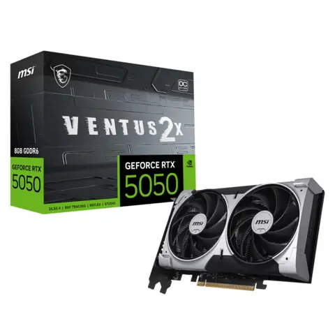 MSI GeForce RTX 5050 8G VENTUS 2X OC 8GB GDDR6 128 Bit DLSS 4 Ekran Kartı