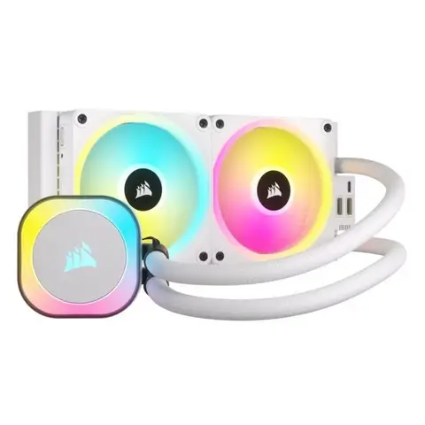 Corsair iCUE Link H100i RGB AIO White 240mm Intel-AMD Uyumlu Beyaz İşlemci Sıvı Soğutucu (CW-9061005-WW)