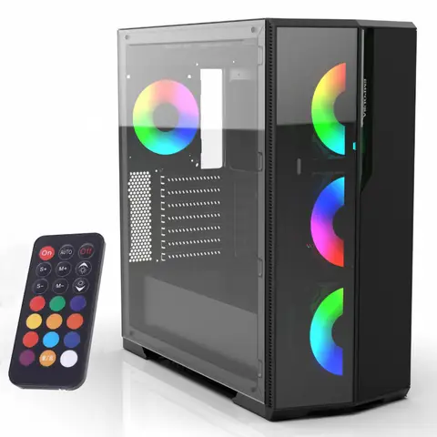 Inca EMG-17XN PSU YOK 4x12cm ARGB Fanlı Kumandalı Oyuncu Kasası