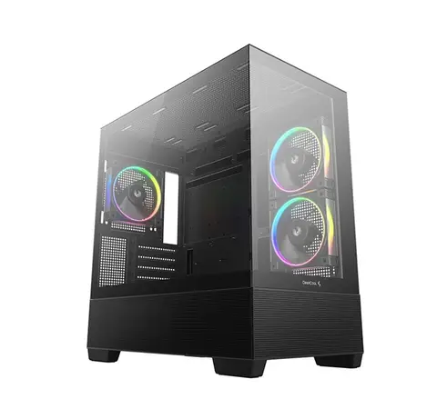 DeepCool CG380-3F PSU YOK 3x12Cm ARGB Fanlı Siyah Mid Tower Oyuncu Kasası