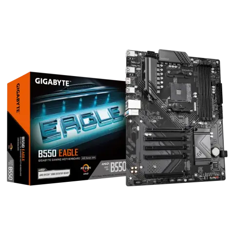 Gigabyte B550 EAGLE Sc-AM4 DDR4 3200MHz 2xM2 1Gbit LAN ATX AMD Anakart