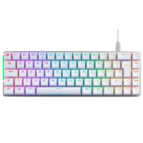 ASUS ROG Falchion Rx Low Profile Red Switch RGB Kablosuz Türkçe Mekanik Beyaz Gaming Klavye