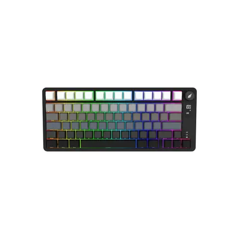 Hawk Gaming HK255 Membrane LCD RGB Kablosuz Siyah/Gradyan Gaming Klavye