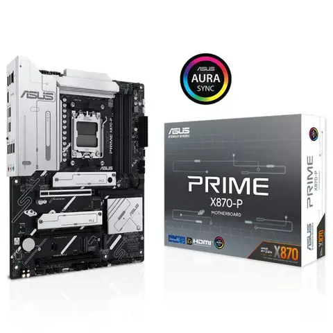 ASUS Prime X870-P 8000MHz(OC) DDR5 Soket AM5 M.2 HDMI ATX Anakart