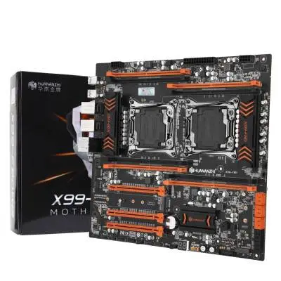 Huananzhi X99-F8D Sata M2 DDR4 2400 MHz Usb 3.0 Ses G.Lan 2011-v3 Çift İşlemcili Anakart